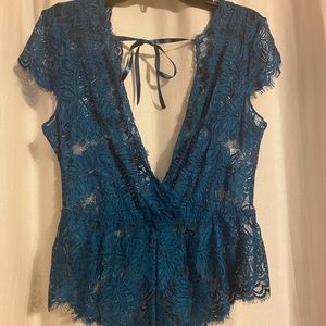 COPY - Lingerie blue lace lingerie